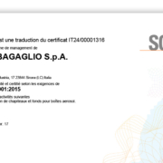 ISO9001 certificate francais